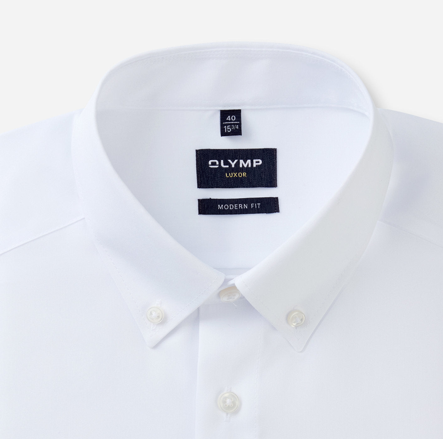 OLYMP LUXOR MODERN FIT UNI LANGARM HEMD WEISS