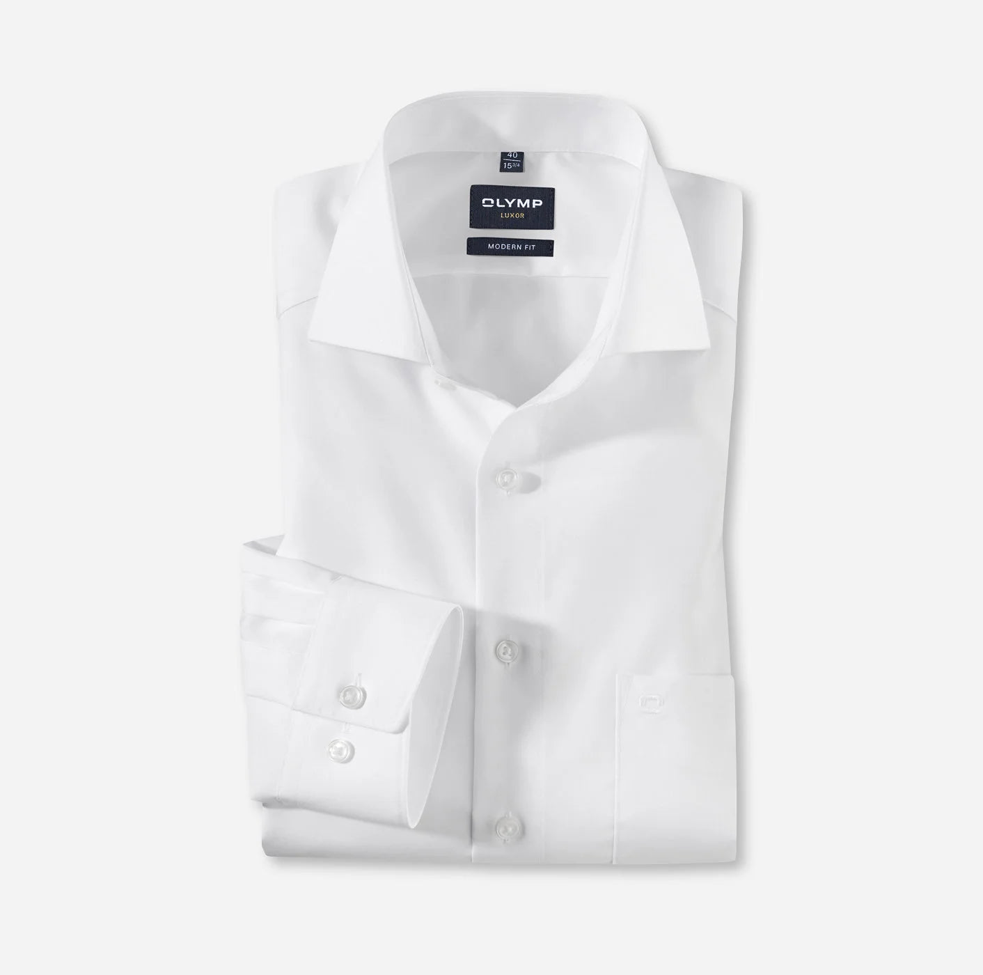 OLYMP LUXOR MODERN FIT UNI LANGARM HEMD WEISS