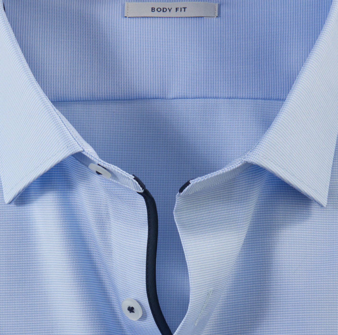 OLYMP LEVEL FIVE BODY FIT FAUX UNI LANGARM HEMD BLAU KARIERT