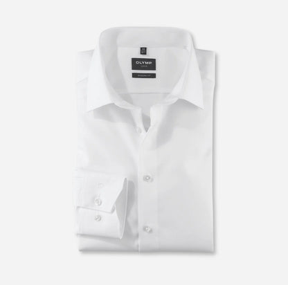 OLYMP LUXOR MODERN FIT UNI LANGARM HEMD WEISS