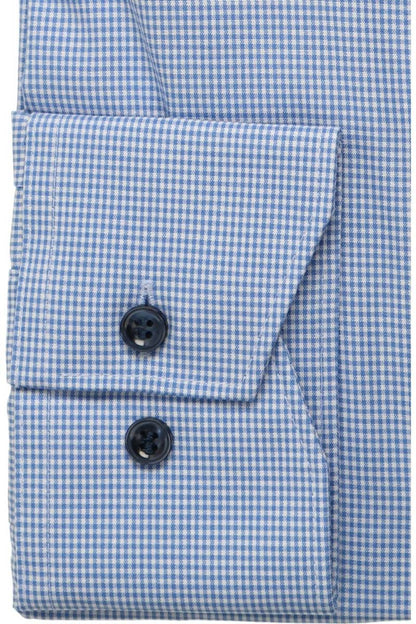 MARVELIS LANGARM HEMD POPELINE COMFORT FIT WEISS/BLAU KARIERT