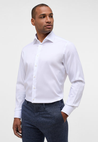ETERNA LANGARM HEMD MODERN FIT PERFORMANCE SHIRT STRETCH WEISS