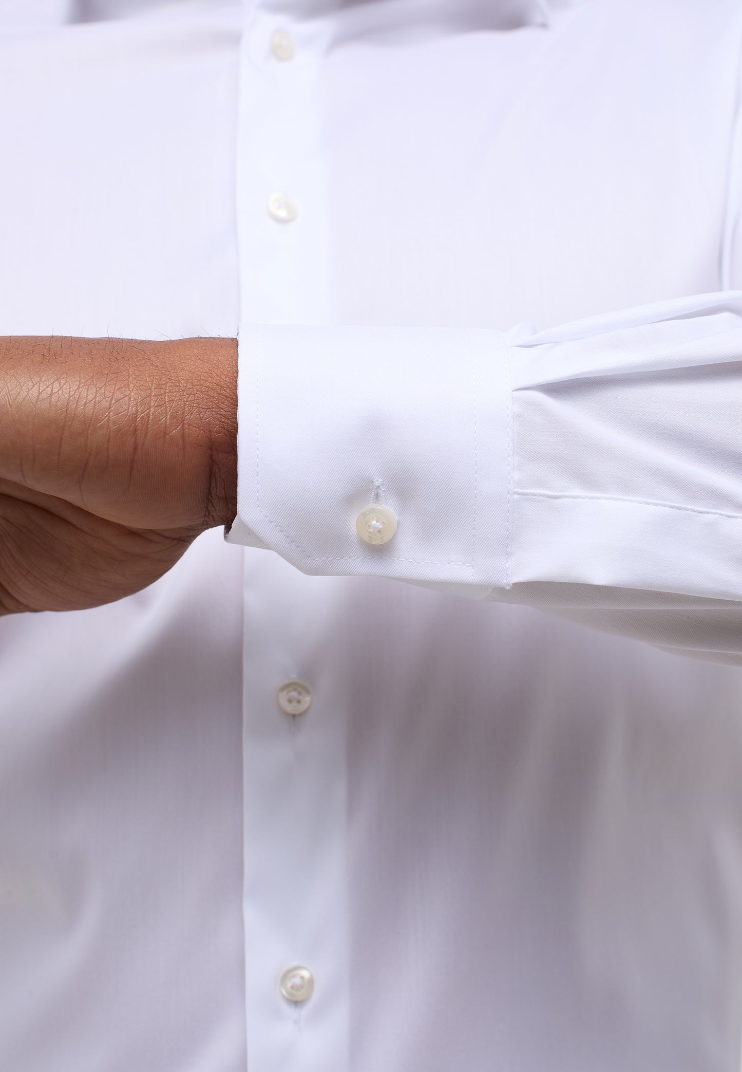 ETERNA LANGARM HEMD MODERN FIT PERFORMANCE SHIRT STRETCH WEISS