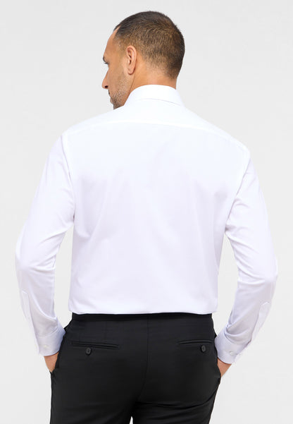 ETERNA LANGARM HEMD MODERN FIT PERFORMANCE SHIRT TWILL STRETCH WEISS