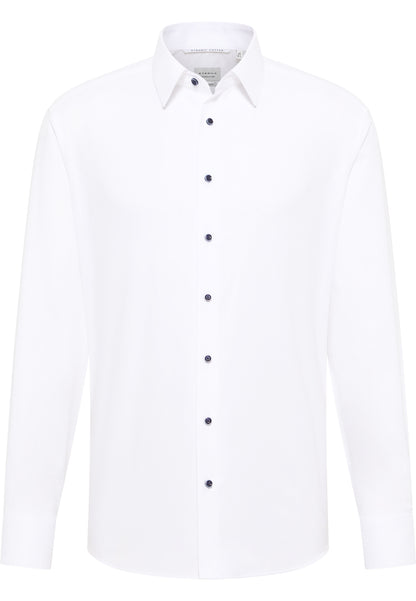ETERNA LANGARM HEMD MODERN FIT DYNAMIC COTTON DOBBYDESIGN WEISS