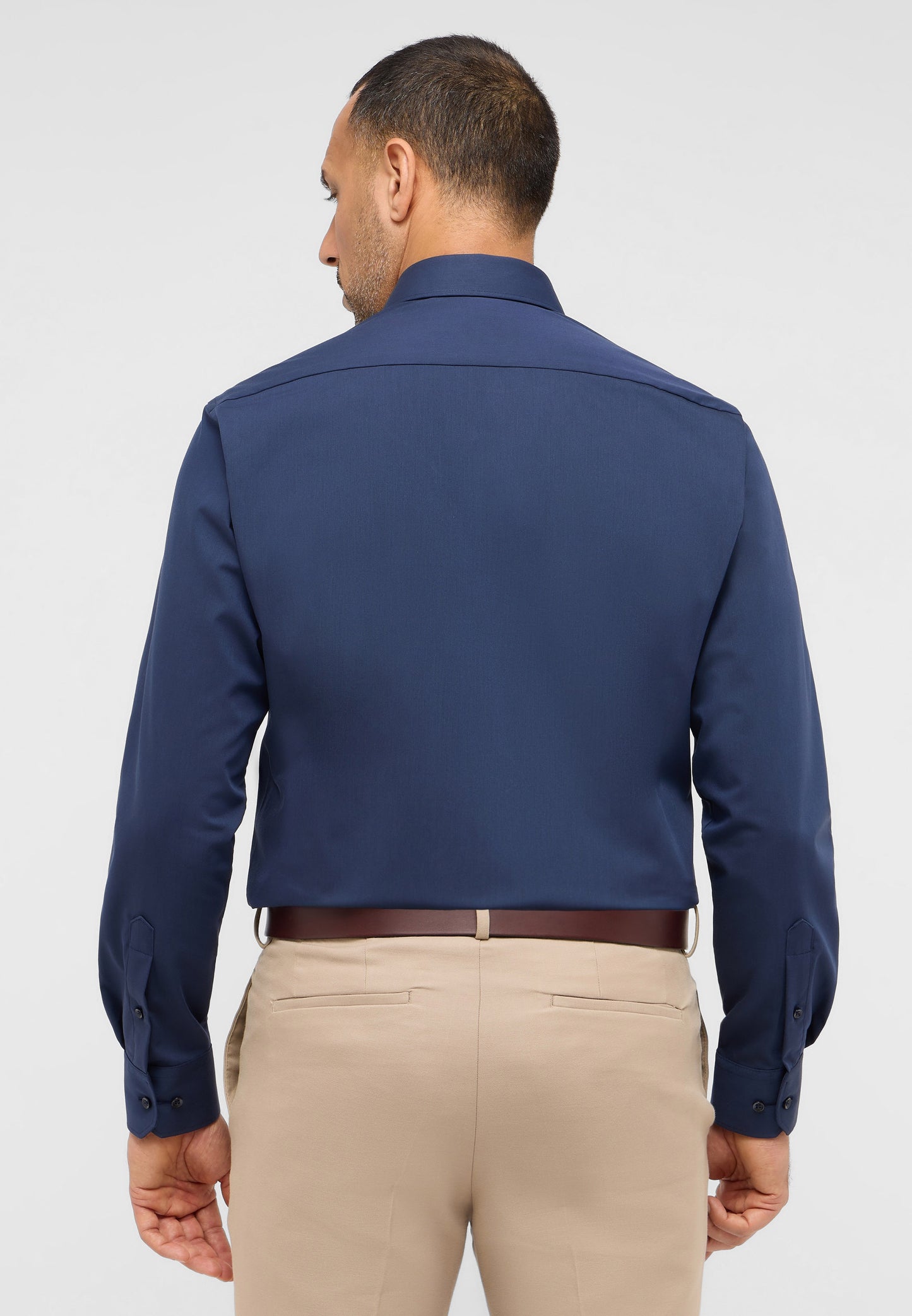 ETERNA LANGARM HEMD MODERN FIT PERFORMANCE SHIRT TWILL STRETCH MARINE
