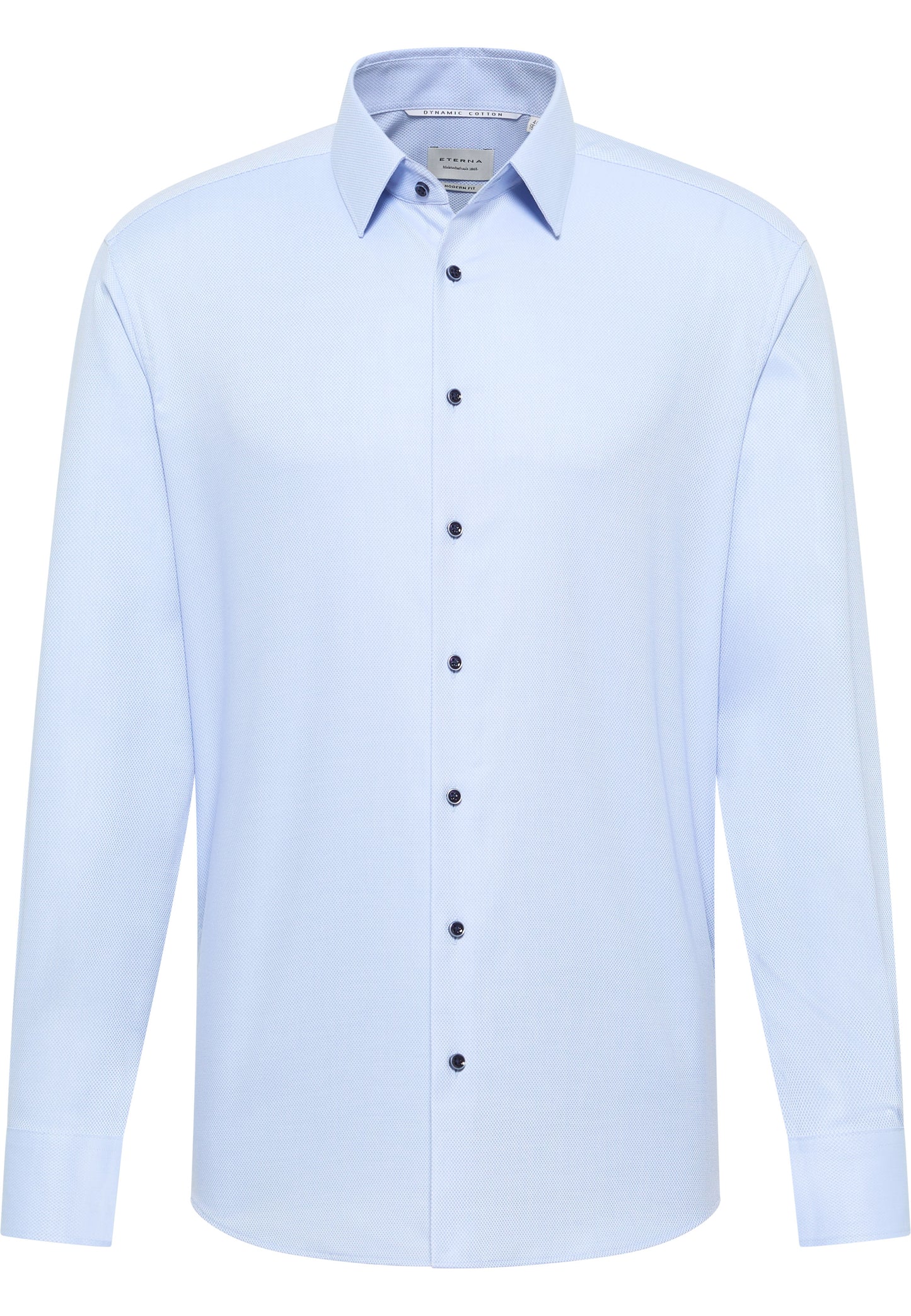 ETERNA LANGARM HEMD MODERN FIT DYNAMIC COTTON DOBBYDESIGN HELLBLAU