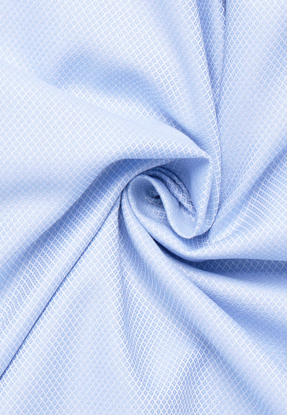 ETERNA LANGARM HEMD MODERN FIT DYNAMIC COTTON DOBBYDESIGN HELLBLAU