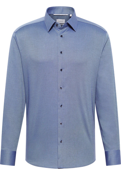 ETERNA LANGARM HEMD MODERN FIT DYNAMIC COTTON DOBBYDESIGN DUNKELBLAU