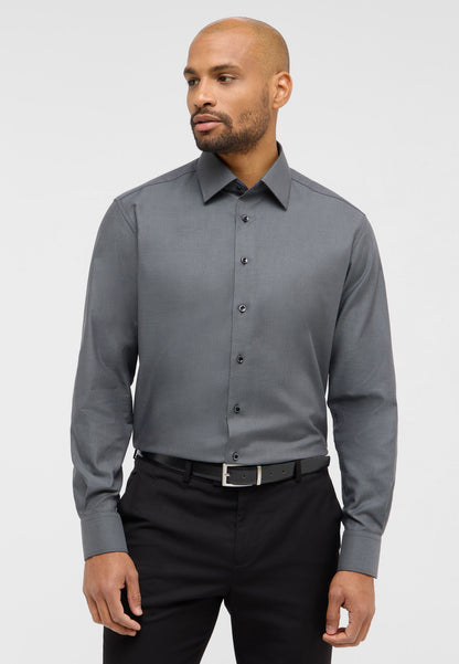 ETERNA LANGARM HEMD MODERN FIT DYNAMIC COTTON DOBBYDESIGN SCHWARZ