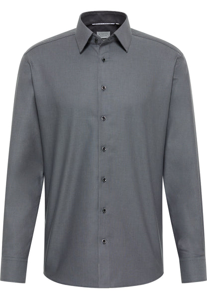 ETERNA LANGARM HEMD MODERN FIT DYNAMIC COTTON DOBBYDESIGN SCHWARZ