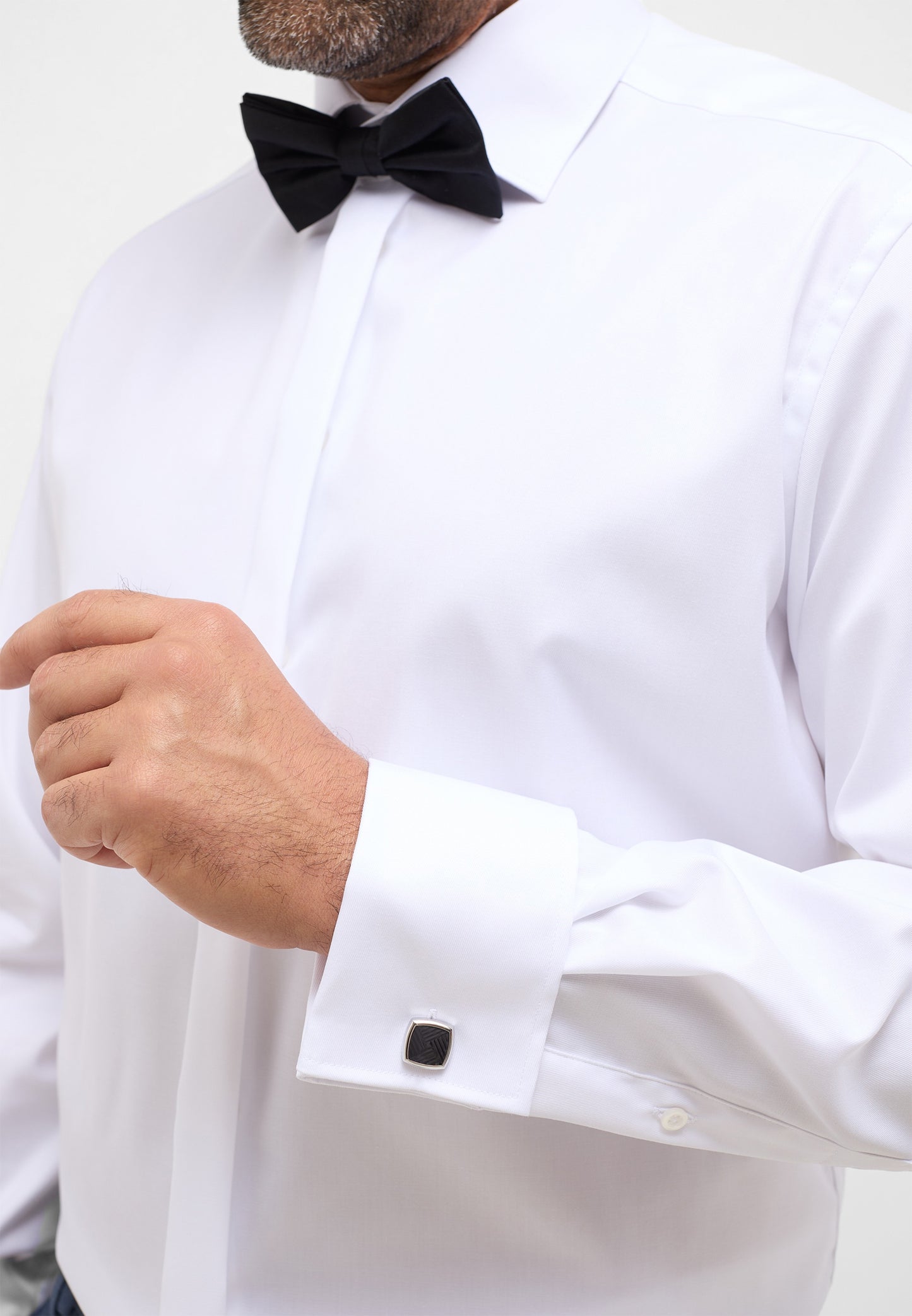 ETERNA LANGARM HEMD COMFORT FIT COVER SHIRT TWILL WEISS