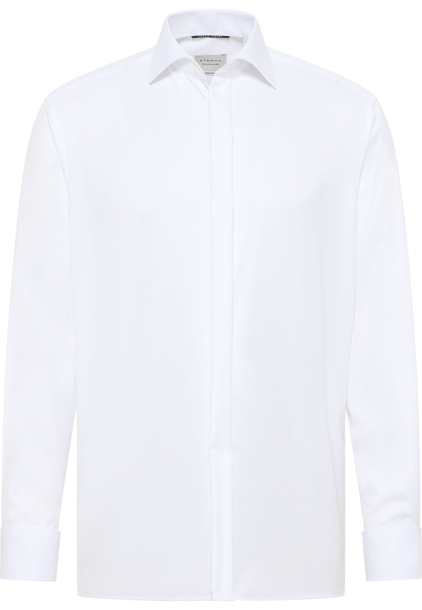 ETERNA LANGARM HEMD COMFORT FIT COVER SHIRT TWILL WEISS