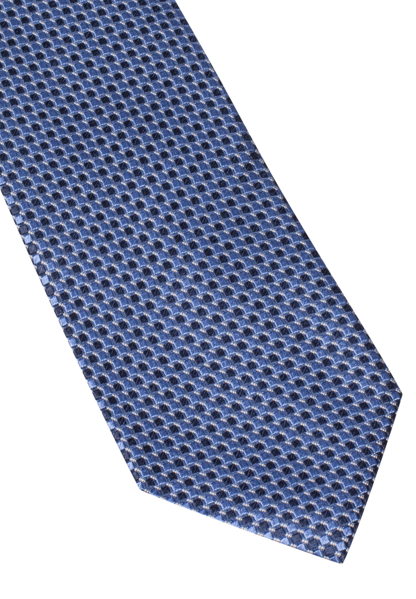 ETERNA KRAWATTE BLAU GETUPFT BREIT 7,5CM