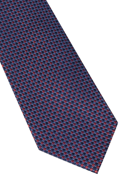 ETERNA KRAWATTE DUNKELBLAU GETUPFT BREIT 7,5CM
