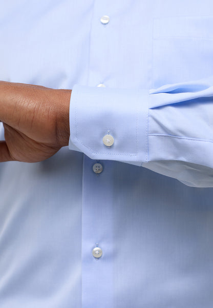 ETERNA LANGARM HEMD COMFORT FIT COVER SHIRT HELLBLU