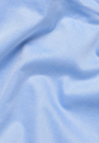 ETERNA LANGARM HEMD MODERN FIT SOFT LUXURY SHIRT HELLBLAU MIT PATCHUNG