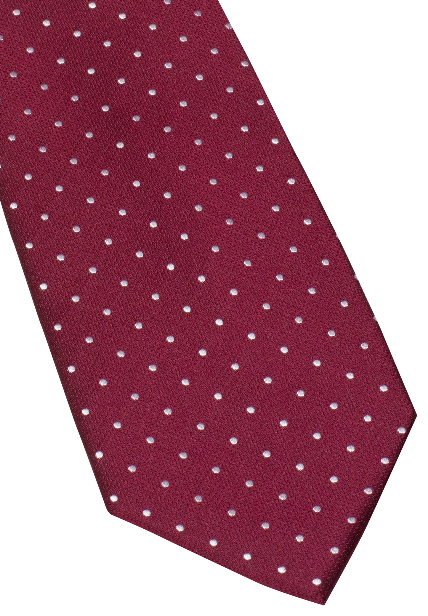 ETERNA KRAWATTE BORDEAUX GETUPFT BREIT 7,5CM