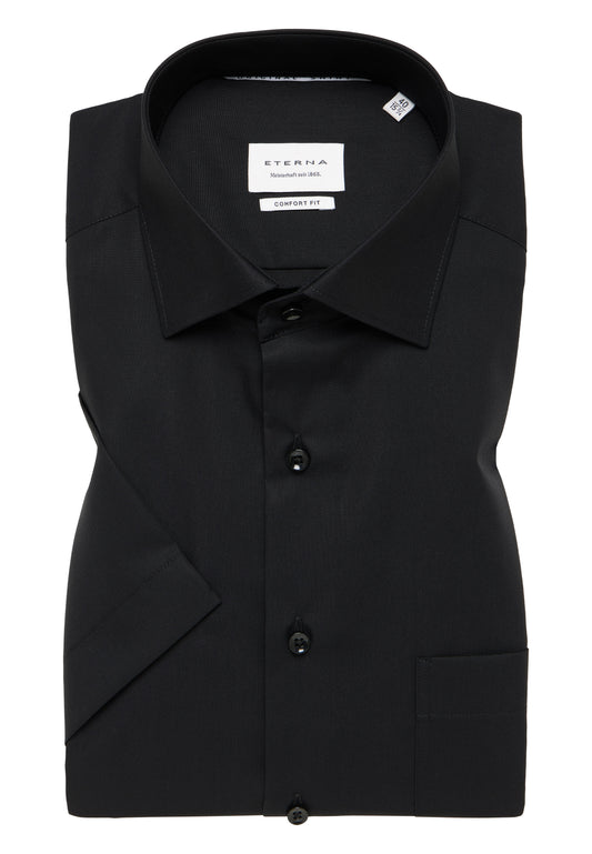 ETERNA LANGARM HEMD COMFORT FIT ORIGINAL SHIRT BÜGELFREI SCHWARZ