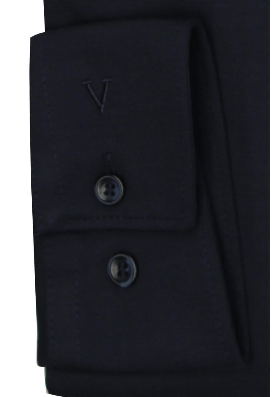 MARVELIS LANGARM JERSEYHEMD MODERN FIT NAVY