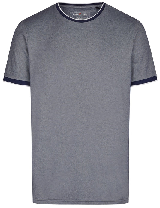 MARVELIS T-SHIRT QUICK-DRY KURZARM BLAU