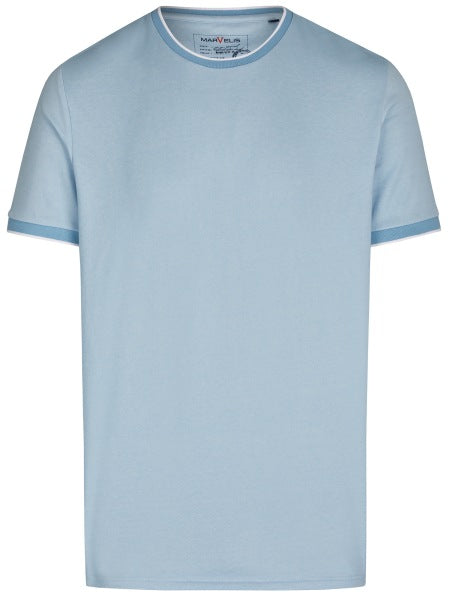 MARVELIS T-SHIRT QUICK-DRY KURZARM HELLBLAU