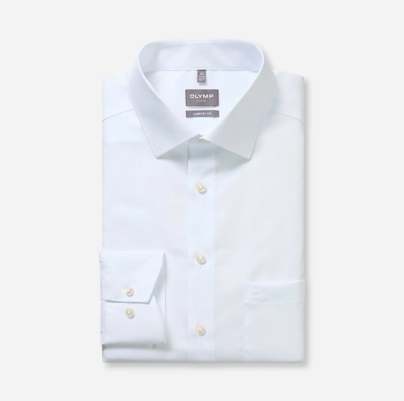 OLYMP LUXOR COMFORT FIT UNI LANGARM HEMD WEISS