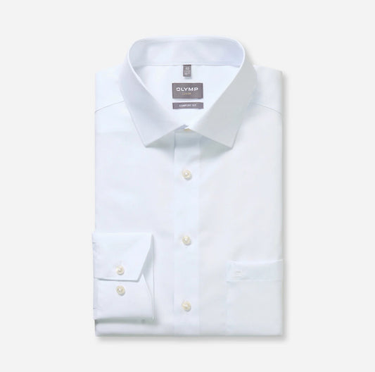 OLYMP LUXOR COMFORT FIT UNI LANGARM HEMD WEISS