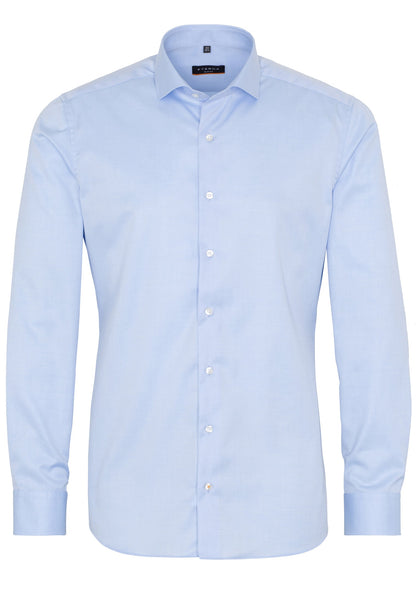 ETERNA LANGARM HEMD SLIM FIT COVER SHIRT TWILL BLAU