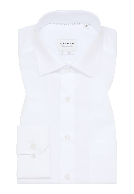 ETERNA LANGARM HEMD MODERN FIT ORIGINAL SHIRT WEISS