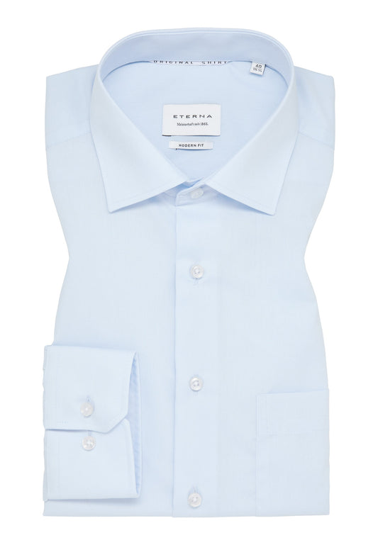 ETERNA LANGARM HEMD MODERN FIT ORIGINAL SHIRT HELLBLAU