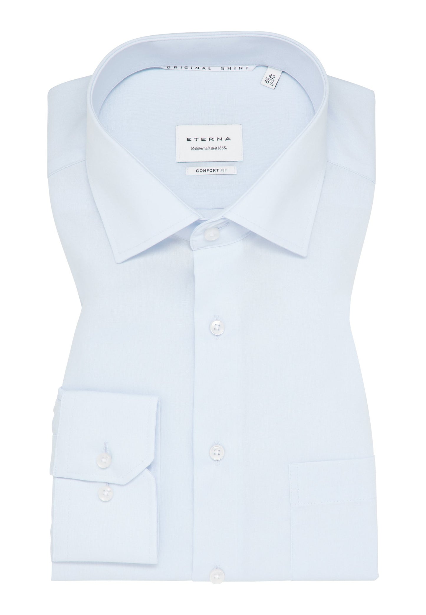 ETERNA LANGARM HEMD COMFORT FIT ORIGINAL SHIRT HELLBLAU
