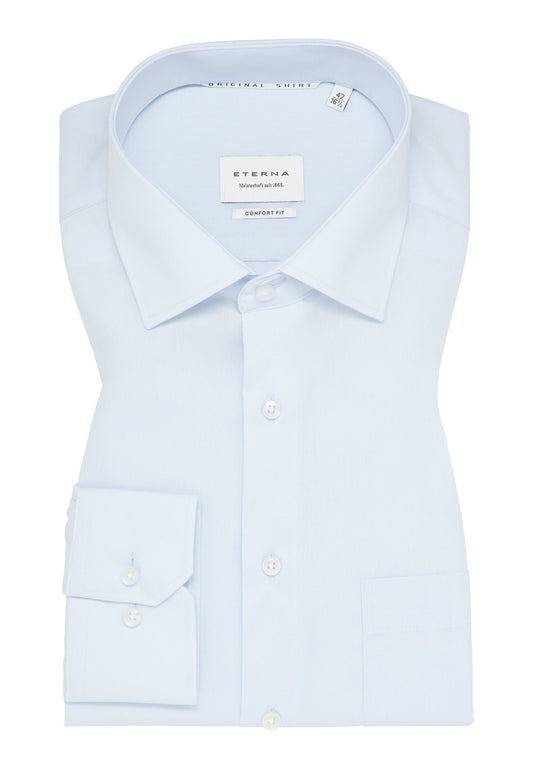 ETERNA LANGARM HEMD COMFORT FIT ORIGINAL SHIRT HELLBLAU