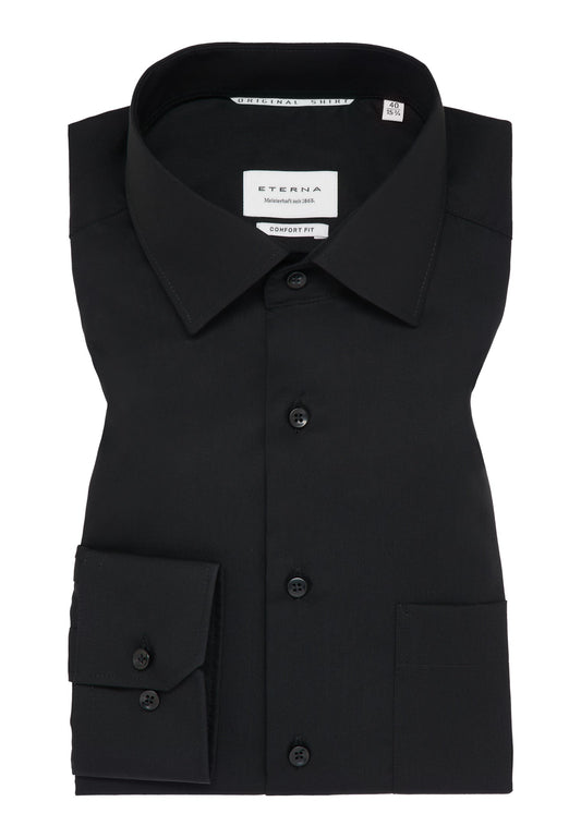 ETERNA LANGARM HEMD COMFORT FIT ORIGINAL SHIRT SCHWARZ