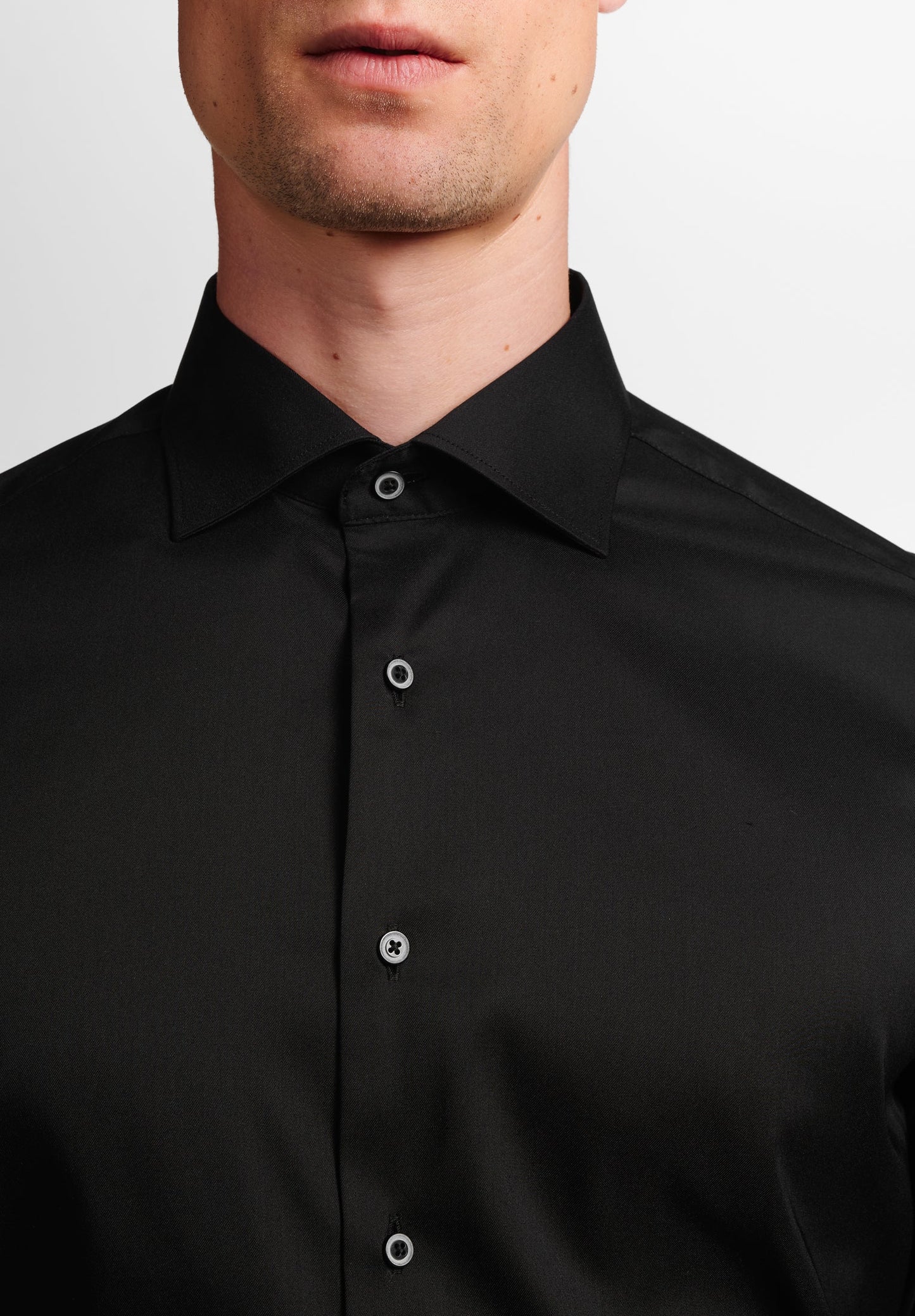 ETERNA LANGARM HEMD SLIM FIT PERFORMANCE SHIRT SCHWARZ