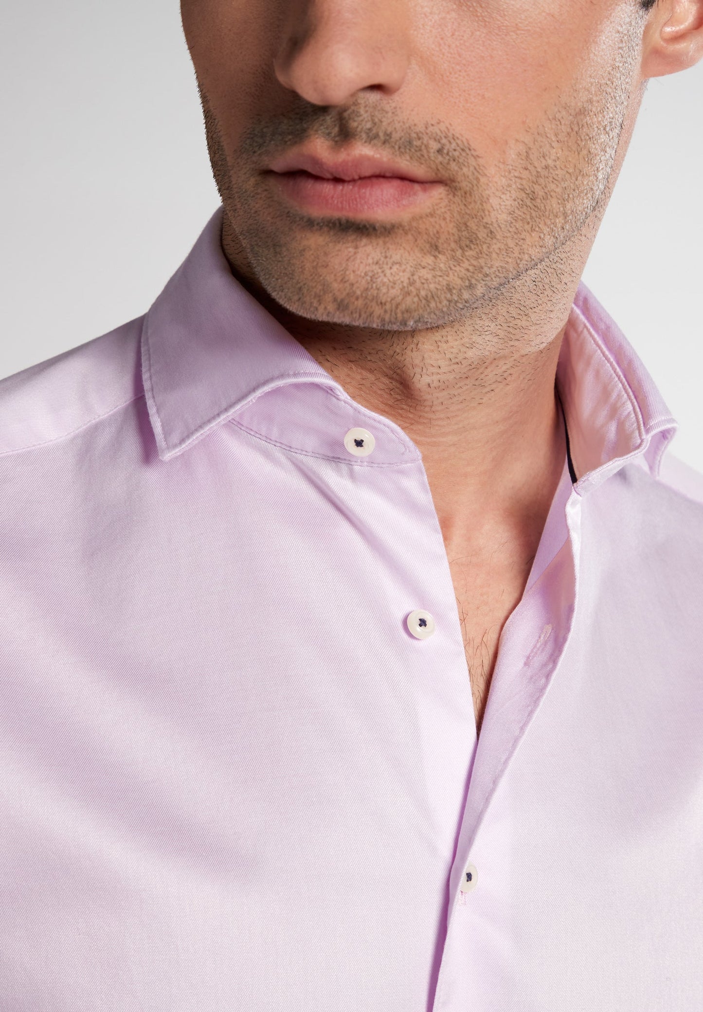 ETERNA LANGARM HEMD MODERN FIT SOFT LUXURY SHIRT ROSA