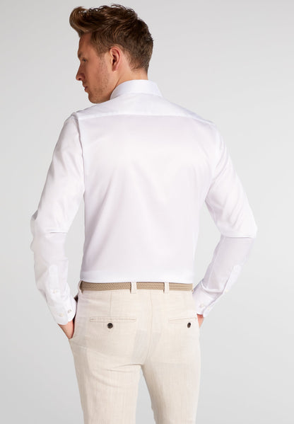 ETERNA LANGARM HEMD LUXURY SHIRT SLIM FIT UNI TWILL WEISS