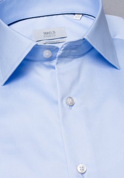 ETERNA LANGARM HEMD LUXURY SHIRT MODERN FIT HELLBLAU