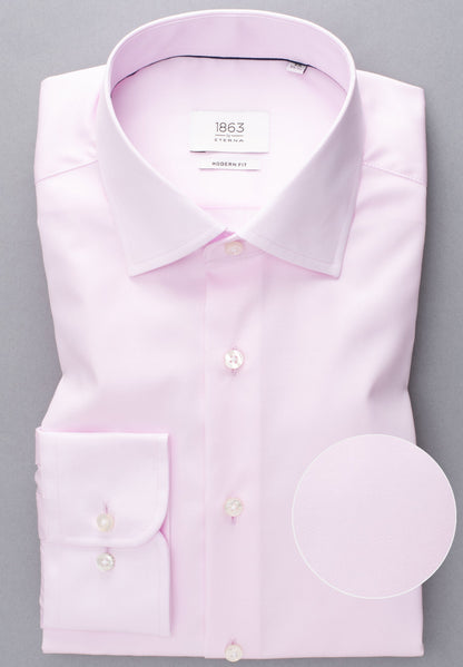 ETERNA LANGARM HEMD LUXURY SHIRT MODERN FIT ROSA