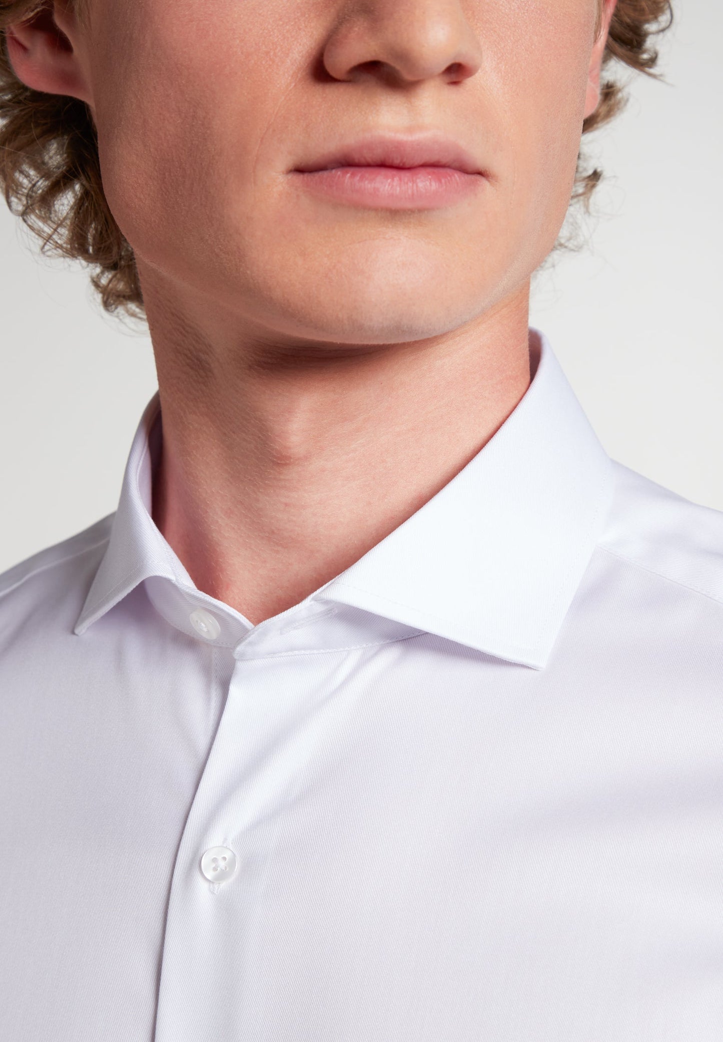 ETERNA LANGARM HEMD SLIM FIT COVER SHIRT WEISS