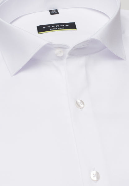 ETERNA LANGARM HEMD SUPER SLIM COVER SHIRT WEISS