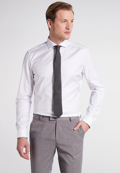 ETERNA LANGARM HEMD SUPER SLIM COVER SHIRT WEISS