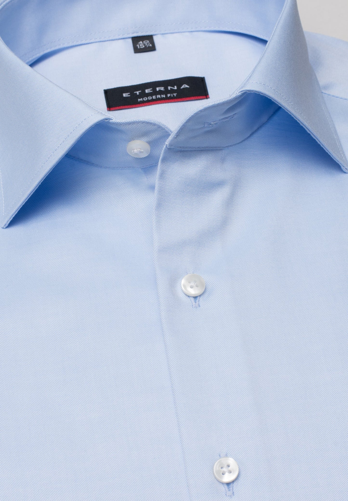 ETERNA LANGARM HEMD MODERN FIT COVER SHIRT HELLBLAU