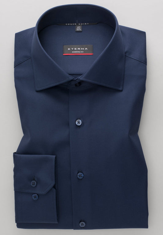 ETERNA LANGARM HEMD MODERN FIT COVER SHIRT BLAU
