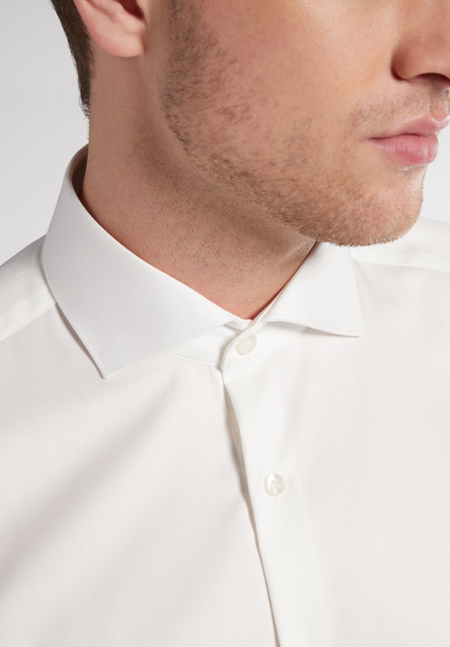 ETERNA LANGARM HEMD SUPER SLIM COVER SHIRT TWILL CHAMPAGNER