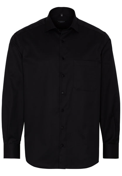 ETERNA LANGARM HEMD COMFORT FIT COVER SHIRT TWILL SCHWARZ