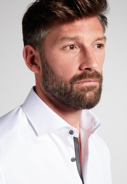 ETERNA LANGARM HEMD COMFORT FIT COVER SHIRT TWILL WEISS