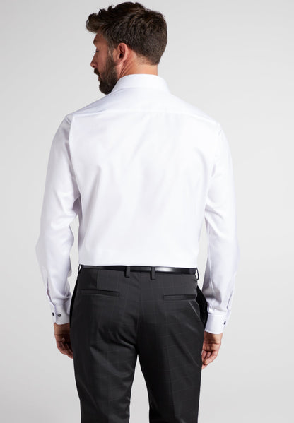 ETERNA LANGARM HEMD COMFORT FIT COVER SHIRT TWILL WEISS