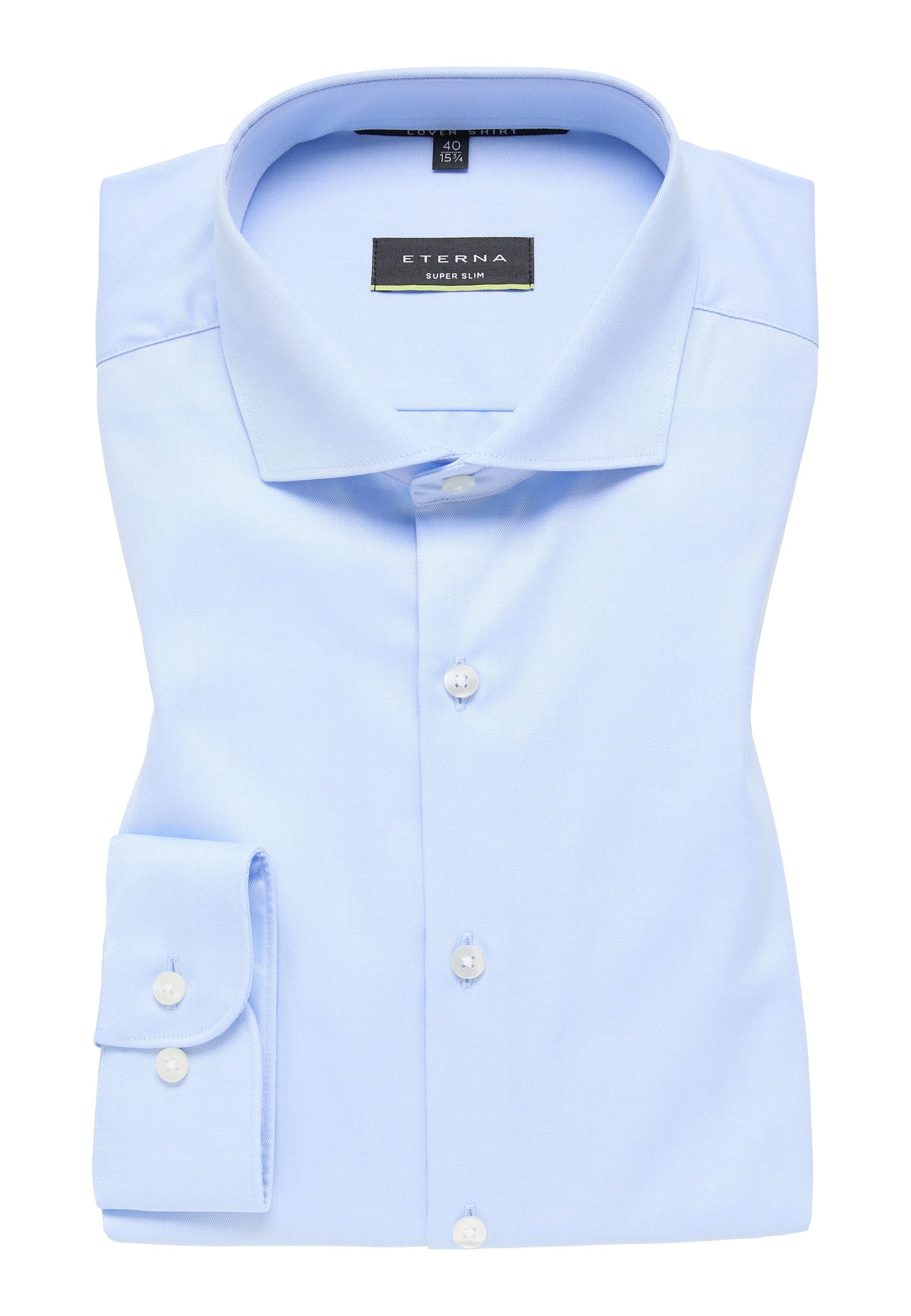 ETERNA LANGARM HEMD SUPER SLIM COVER SHIRT HELLBLAU