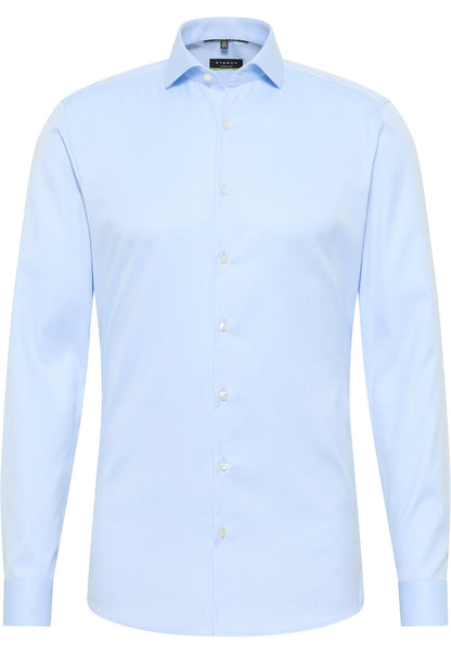 ETERNA LANGARM HEMD SUPER SLIM COVER SHIRT HELLBLAU